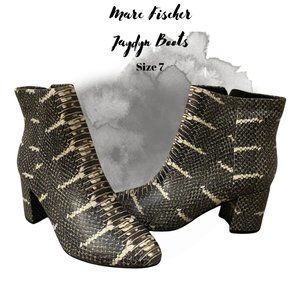MARC FISHER LTD Jaydyn Snakeskin Embossed Bootie